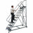 Grainger Perforated Step Rolling Ladder - Rolling 12-Step Ladder, 450-lb. Capacity, 120" - SW1232P