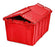 Tote with Attached Lid, Red, 25.2" x 15.5" x 11"