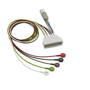 Philips Disp 5 Lead Telemetry Lead Sets - 5 Lead Telemetry Cable with Snaps and SpO2 Connector Cable - 989803171841