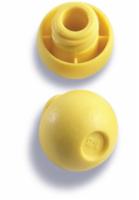 Baxter Self-Righting Luer LockTip Caps - Self-Righting Luer Lock Tip Cap, Yellow - H938690025