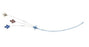 Teleflex Medical 3-Lumen CVC Kits - ARROWg+ard Blue PLUS Pressure Injectable Multi-Lumen CVC Kit, 3-L 7 Fr x 20 cm Indwelling Catheter - CDC-45703-PB1A