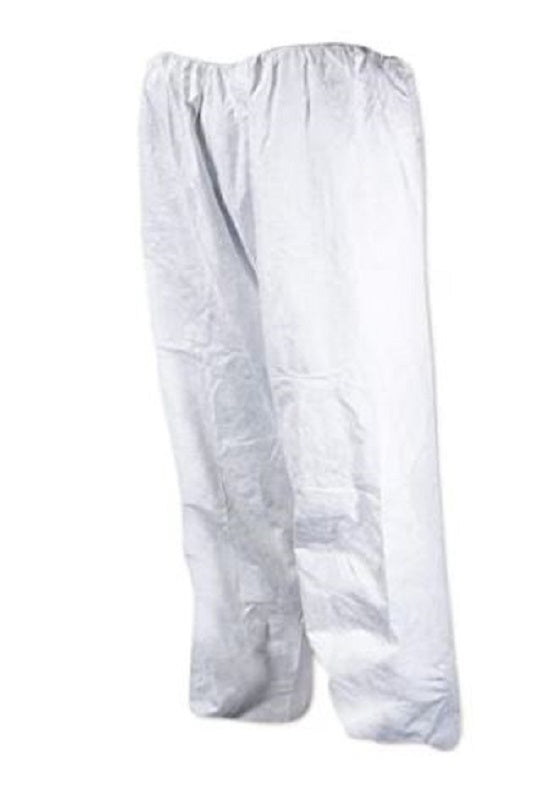 Magid Glove Magid EconoWear (Tyvek) Disposable Pants - Disposable Tyvek Elastic-Waist Surge-Seam Scrub Pants, White, Size XL - P11XL