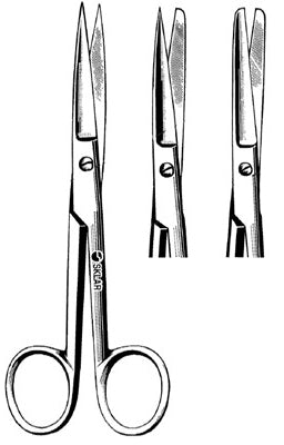 Sklar Econo Sterile Operating Scissors - Econo Sterile Operating Scissors, Straight, Blunt / Blunt, 5-1/2" - 96-2514