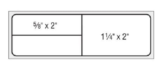 Shamrock Thermal Printer Labels for Meditech Lab Systems - Thermal IR Readable Label, White, 1-1/4" x 4" - THERM-4R