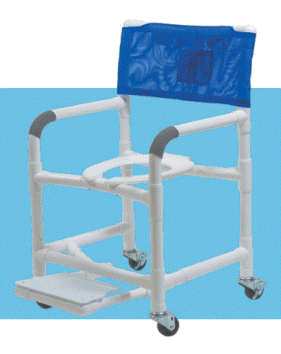 Graham-Field PVC Shower Chair / Commode - Shower Chair, Lumex, 22" - 89210