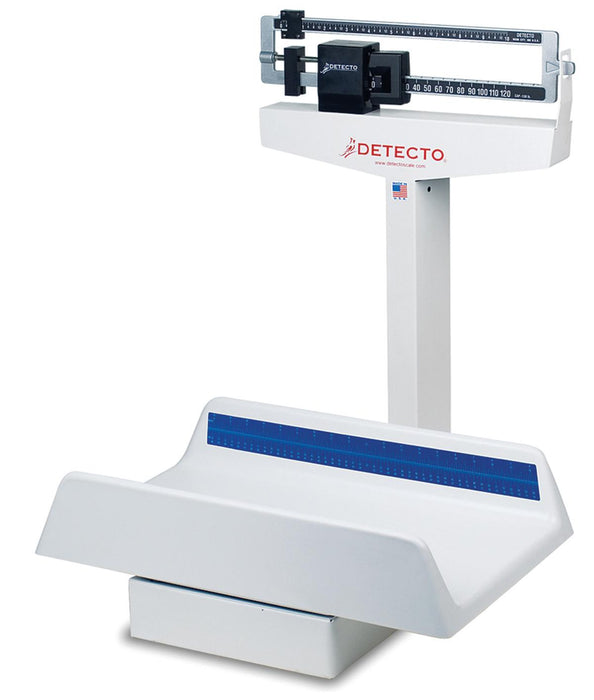 Scales by Detecto Mechanical Ba - Mechanical Baby Scale with Tray, 65 kg Weight Capacity, Kilograms Only - 451