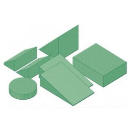 Techno-Aide Stealth-Cote Clinic Sponge Kit - Stealth-Cote General Sponge Kit with 45° Wedge, Circular Head Block, Two 15° Wedges, Two 34° Wedges and Rectangle - 121722