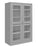 Jumbo Heavy Duty Clear-View Cabinet, 48" x 24" x 78", Unassembled, Gray