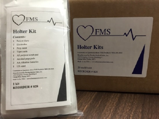 Florida Med FMS Kit Holter Kits f / Heart Monitoring - KIT, HOLTER, HEART DIAGNOSE - FMSI-828