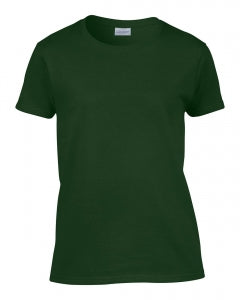 Gildan Activewear Ladies Short Sleeve Cotton T-Shirts - Women's 50/50 Blend T-Shirt, Forest, Size XL - 2000LFORESTXL