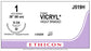 Ethicon Coated Vicryl (polyglactin 910) Suture b - SUTURE, 1 36 CTD VIC VIO BR V-34, VA - J519H