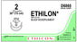 Ethicon Ethilon Sutures - Ethilon Suture, Black Monofilament, Size 2, 30", Double Arm, CT Needle - D6865