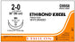 Ethicon Taper Point Ethibond Excel Suture - Ethibond Suture, MH, Size 2-0, White - D9958