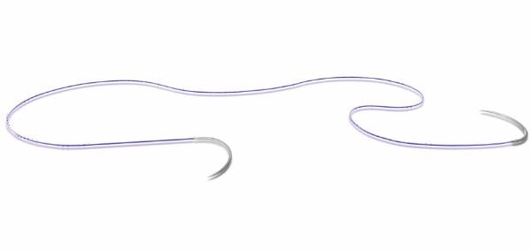 Ethicon Stratafix Knotless Tissue Control Devices - Stratafix Spiral PDO Suture, Violet, Size 0, 24 cm x 24 cm, with Double Armed CP-2 Needles, 26 mm - SXPD2B415