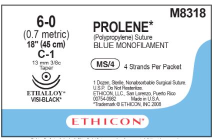 Prolene Sutures with Hemo-Seal