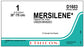 Ethicon D-Special Sutures - D-Special Mersilene Suture, Green Braided, Size 1, 10" x 30", No Needle - D1603