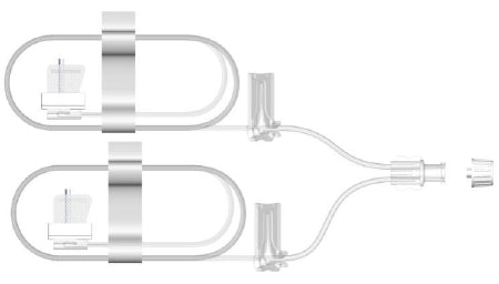 Evans Medical Bifurcated Sub Q Needle Infusion Sets - Sub Q Needle Infusion Set, Bifurcated Lumen, 27G x 9 mm - SUB-260