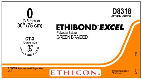 Ethibond Excel Polyester Sutures