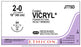 Ethicon Coated Vicryl (polyglactin 910) Suture b - SUTURE, 2/0 8-18 CTD VIC VIO BR S, VA - J775D