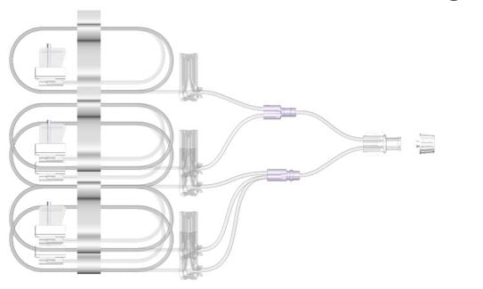 Evans Medical SCIg Safety Sets - SAFETY SET, SCIG, 36", NEEDLE, TRI-FURCATED - SAF-Q-312-G27