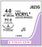 Ethicon Coated Vicryl (polyglactin 910) Suture b - SUTURE, 4/0 18 CTD VIC UND BR PC-, VA - J823G