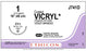 Ethicon Coated Vicryl (polyglactin 910) Suture b - SUTURE, 1 8-18 CTD VIC VIO BR CT-, VA - J741D