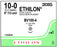 Ethicon Ethilon Taper Point Sutures - Ethilon Monofilament Suture, Black, 5", Size 10/0, BV100-4 Needle - 2830G