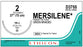 Ethicon MERSILENE Green Braided Nonabsorbable Sutures - MERSILINE Green Braided Taperpoint Nonabsorbable Suture, TP-1, 4 x 27", Size 2 - D3755