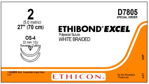 Reverse Cutting Ethibond Excel Sutures