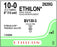 Ethicon Ethilon Taper Point Sutures - Ethilon Monofilament Suture, Black, 5", Size 10/0, BV130-3 Needle - 2820G