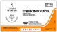 Ethicon Taper Point Ethibond Excel Suture - Ethibond Excel Suture, Braided, Green, 8" x 18" - D7716