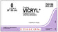 Ethicon VICRYL Sutures - VICRYL Coated Undyed Braided Suture, 36" L, Size 0 - D8156