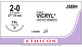 Ethicon Coated Vicryl (polyglactin 910) Suture b - SUTURE, 2/0 27 CTD VIC UND BR FSL, VA - J589H