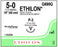 Ethicon Precision Point Nonabsorbable Nylon Surgical Monofilament Suture - Precision Point Nonabsorbable Nylon Surgical Monofilament Suture, Green, 5/0, 18", P-3 Needle - G698G