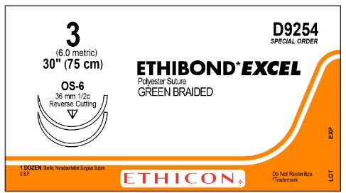 Reverse Cutting Ethibond Excel Sutures