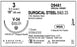 Ethicon D-Special Sutures - D-Special Stainless Steel Suture, Monofilament, Size 3, 18", with V-34 Needle - D9461