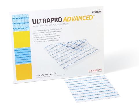 Ethicon Ultrapro Advanced Hernia Mesh - MESH, ULTRAPROADVANCED, 6CM X 12 CM - UPA3612