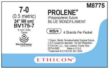 Prolene Sutures with Hemo-Seal