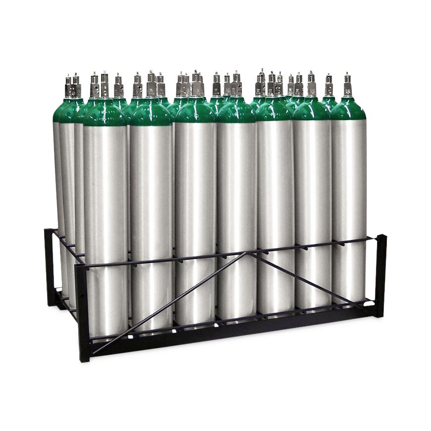 Responsive Respiratory Inc. Cylinder Transport Racks and Accessories - D / E Oxygen Cylinder Rack, Capacity 28 - 150-0300