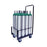 Responsive Respiratory Inc. Cylinder Transport Racks and Accessories - D / E Oxygen Cylinder Cart, Capacity 12, 4" Casters - 150-0170