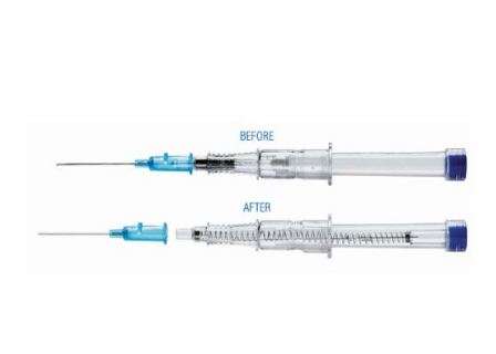 Retractable Tech VanishPoint IV Catheters - VanishPoint Radiopaque PUR Safety IV Catheter, 14G x 1.25" - 31741