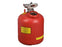 Justrite Manufacturing Safety Can For Liquid Disposal - CAN, DISPOSAL, POLY, 5G, RED, W/FILL GAUGE - 14565