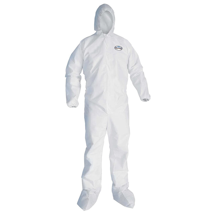 Kappler Zipper Closure Coveralls - Zip Coveralls with Hood and Boots, Size 2XL/3XL - MNH-36-00-BU2XL/3XL