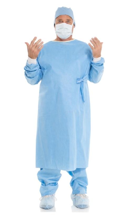 Halyard Health EVOLUTION 4 Nonreinforced Surgical Gown - GOWN, SURGICAL, NON-REINFORCED, SLEEVES, XXL - 45182NS