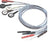 Cardinal Health DIN Leadwires - D-41303 DIN to Pinch 3 Leadwire, 24" - 31246369A