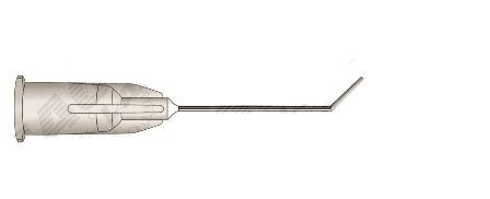 Eagle Labs Nucleus Hydrodissection Vertical Flow Cannula - Nucleus Hydodissection Cannula with Vertical Flow, 7 mm Angled, Flattened Tip, 27G x 1" - 213-27