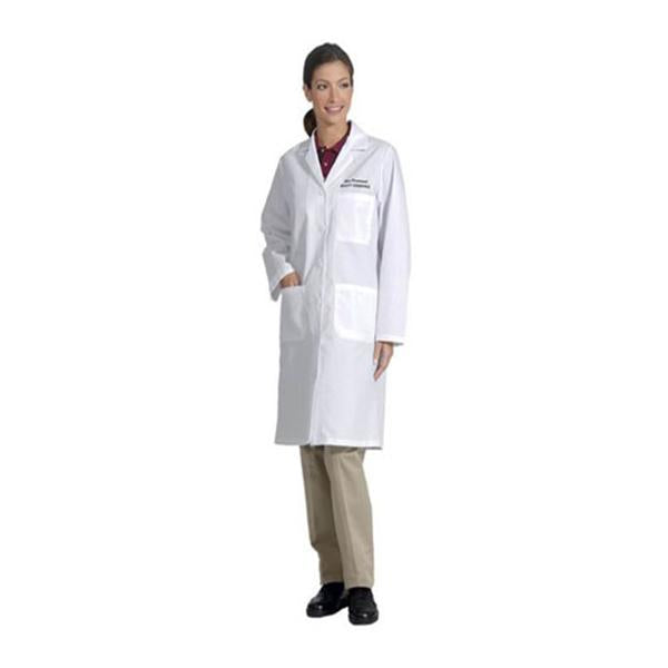 Fashion Seal Lab Coat Trdtnl Lngth 80% Polyester / 20% Cotton W Wht XL Ea