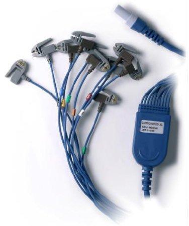 Burdick Quinton Q-Stress EKG Cables - 10-Lead Pinch Connection Cable for Quinton Q-Stress EKG - 60-00180-01