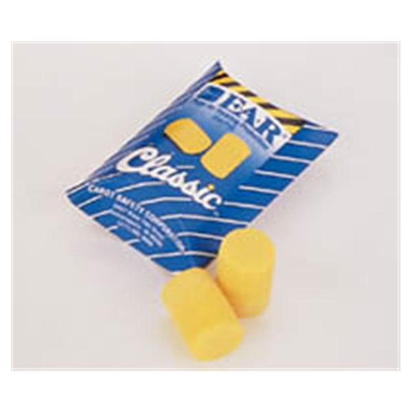 Ear oration Ear Plug E-A-R Classic Pillow Packs PVC Foam Yellow 200Pr/Bx, 10 BX/CA (310-1001)