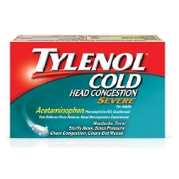 J&J Sales & Logistics Tylenol Severe Cold Congestion Tablets 24/Bx